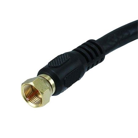 CMPLE CMPLE 373-N RG6 F Type Coaxial 18AWG CL2 Rated 75Ohm Cable -25ft Black 373-N